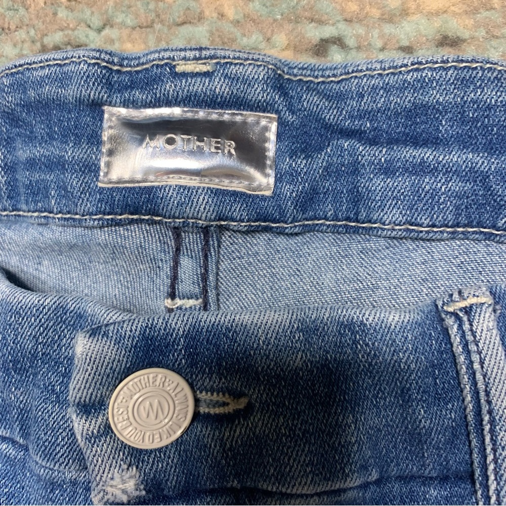 MOTHER Women's Skinny Jeans - Blue - Picture 7 of 11